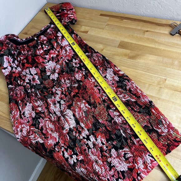 Free People Wren Smocked Off Shoulder Party Bodycon Mini Dress Pink Floral Small - Picture 10 of 10